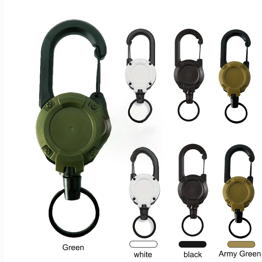 Conventional Reel - Portacredenciales Retráctiles Extensibles con Clip Resistente