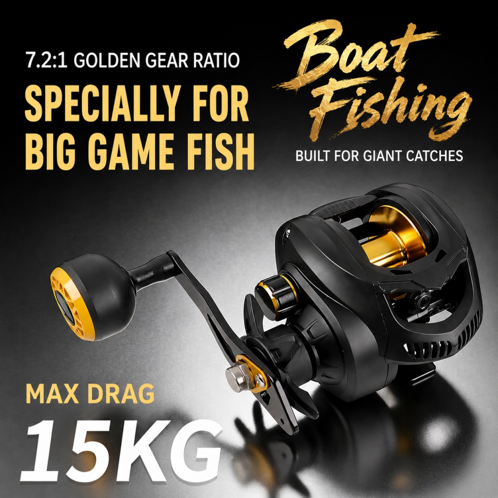 Trolling Reel - Carrete de Pesca de Alta Resistencia