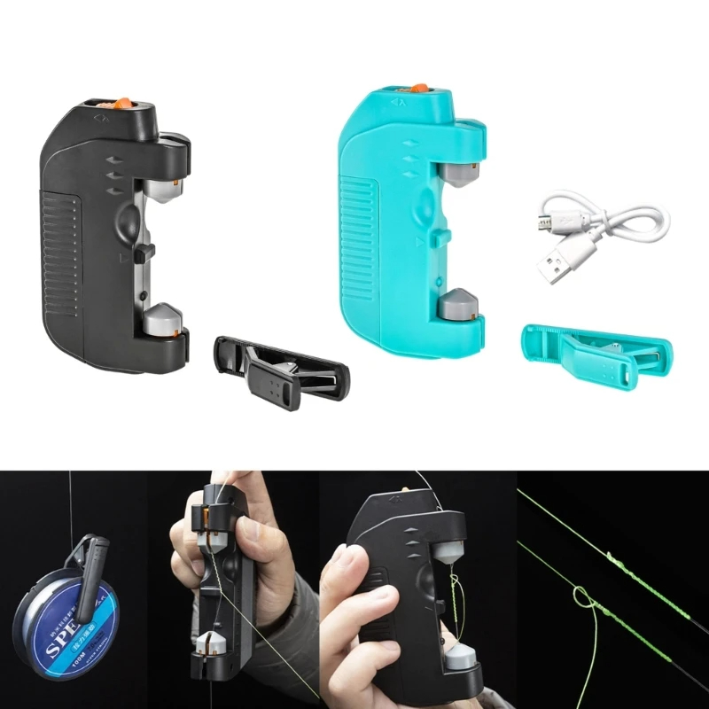 Fly Reel - Línea de pesca eléctrica, anudador de