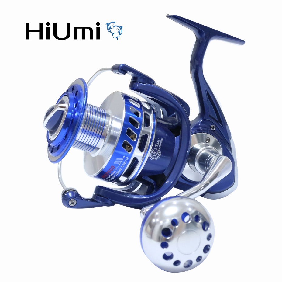Trolling Reel - HiUmi-carretes giratorios Saltiga, 30KG, 6000, 7000,