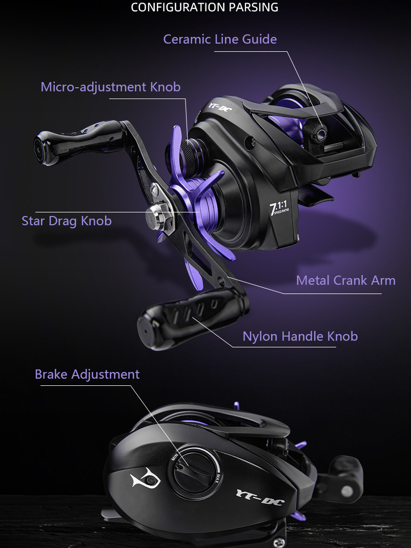 Carrete de Pesca YT-DC Smart D - Spincast Reel reseña y precio