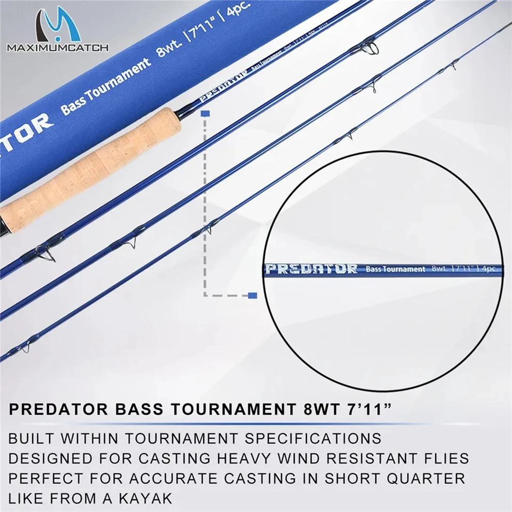 MAXIMUMCATCH 9 pies 8-12WT Pre - Fly Reel reseña y precio