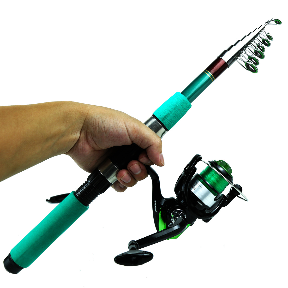 Caña de Pescar Telescópica Por - Spinning Reel reseña y precio